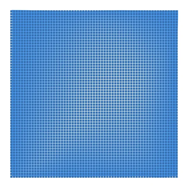 Blaue Musterquadrate im Gitter — Stockvektor