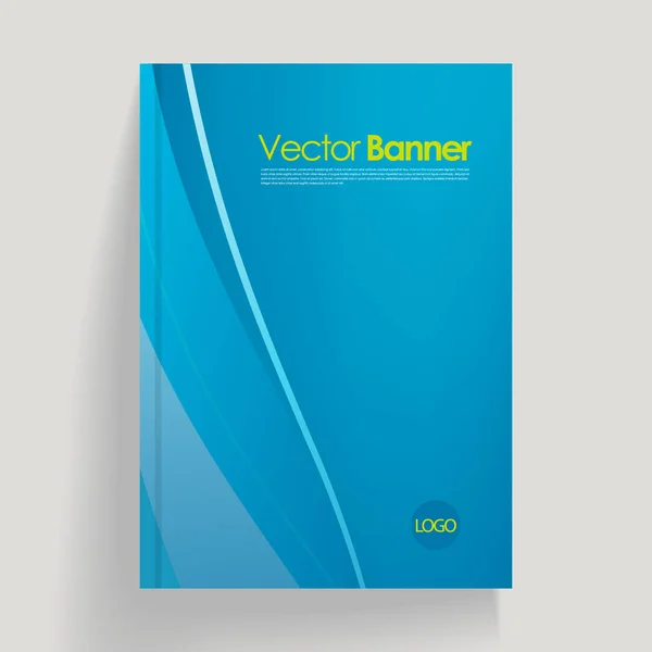 Brochure abstraite vectorielle élégante — Image vectorielle