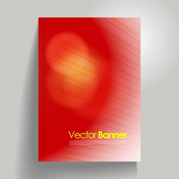 Elegante presentación vectorial abstracta del cartel del negocio — Vector de stock