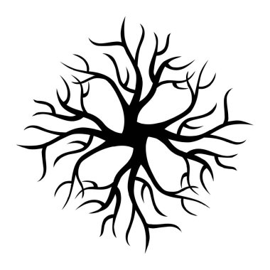 Vektör soyut süs ağacı sembolü
