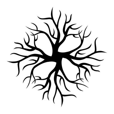 Vector abstract ornament tree symbol clipart