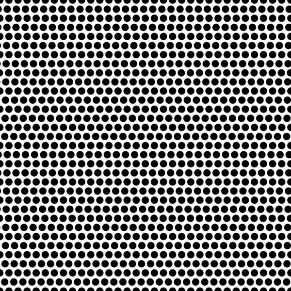 黒と白のシームレスドットパターンベクトル — ストックベクタ