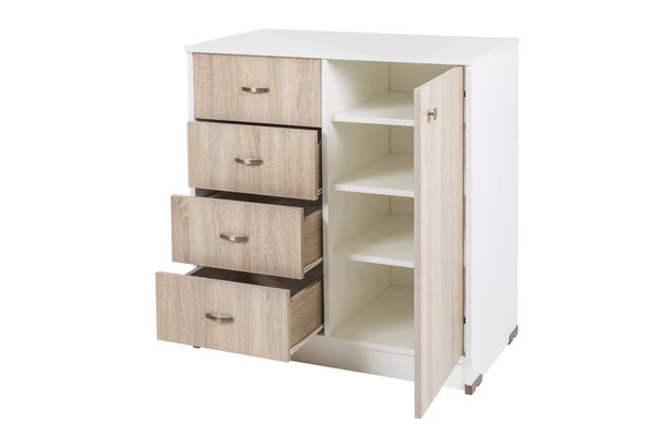 Kast, dressoir, Nachtkastje Stockafbeelding