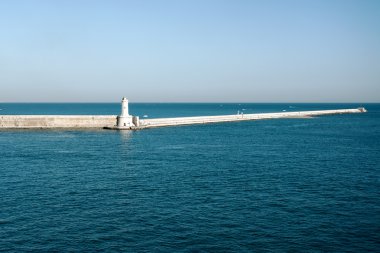 İtalya Livorno bağlantı noktası deniz feneri