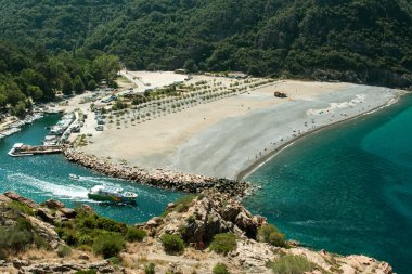 Porto, Corsica Beach'te görünümünü   