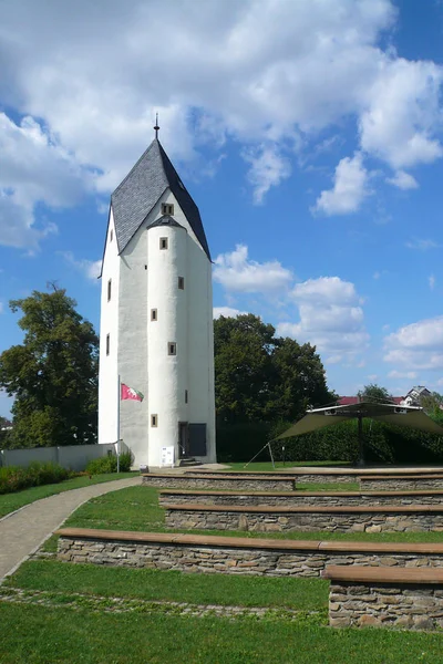 Cerna vez (zwarte toren) in Drahanovice, Moravië — Stockfoto
