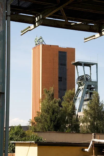 Funktionell kol gruva axel som heter CSM med ett gruv-torn — Stockfoto