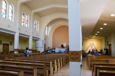 Modern hac kilisede Medjugorje kasabasındaki