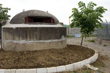 Bunker in Albania built during Hoxha's rule to avert possible external invasion clipart