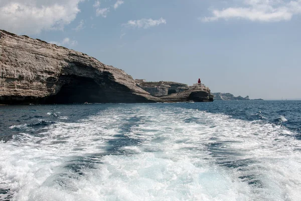 Corsica Fransa Ada Etrafında Tekne Turu — Stok fotoğraf