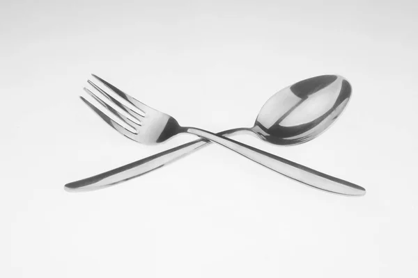 Tenedor y cuchara — Foto de Stock