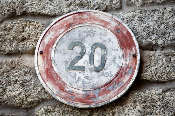 Weathered traffic sign — Stock Photo, Image