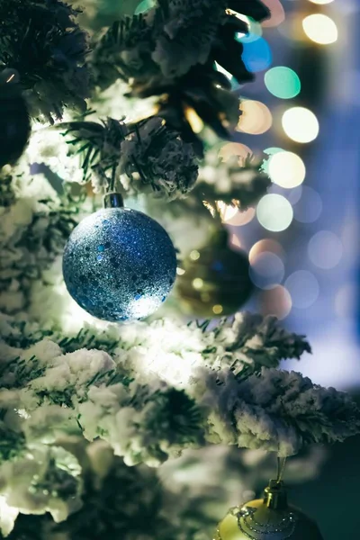 Navidad fondo azul y blanco. — Foto de Stock