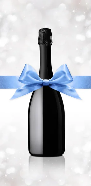 wine bottle gift with ribbon
