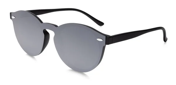 Сонцезахисні окуляри сірі дзеркальні лінзи ізольовані на білому тлі — стокове фото