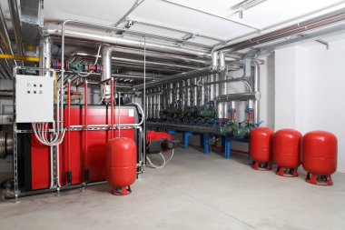 Merkezi Isıtma ve soğutma sistemi kontrol kazan dairesi