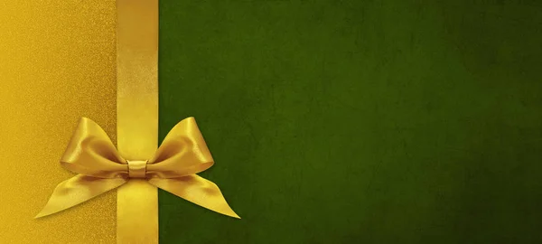 Подарочная карта желает веселого рождественского фона с золотой лентой б — стоковое фото