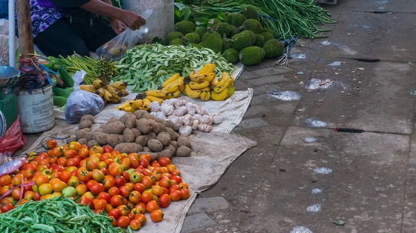 Ponorogo Ostjava Indonesien 2020 Verschiedenes Gemüse Und Obst Auf Traditionellen — Stockfoto