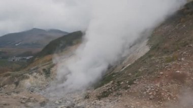 Kamçatka bölgesinin sonbahar manzarası