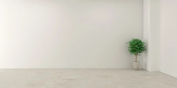 Üres fehér szoba — Stock Fotó