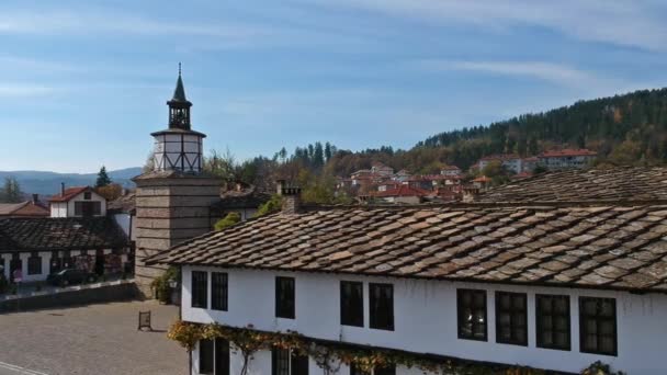 Tryavna Stadtzentrum — Stockvideo