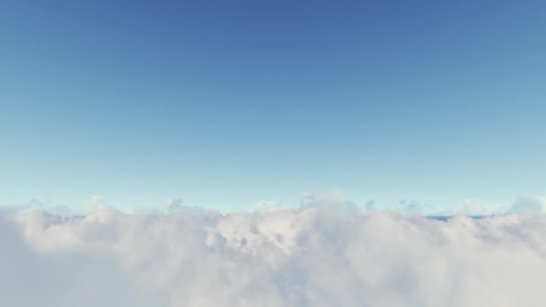 Vliegen Wolken — Stockvideo