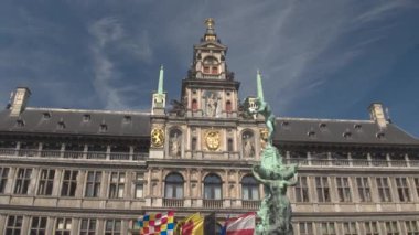 Brabo heykel çeşme Antwerp