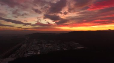 güzel renkli gün batımı