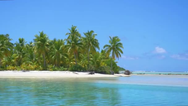 Bellissime Spiagge Sabbiose Illuminate Dal Sole Dell Isola Con Sabbia — Video Stock