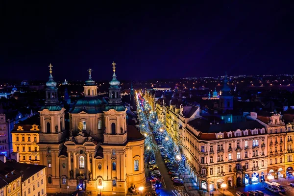 Pohled na pražské střechy v Old Town Prague, Czech Republich — Stock fotografie