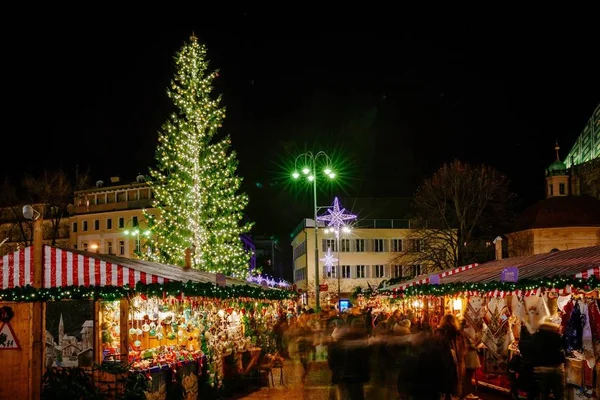 Noel pazarı, VIPITENO, Bolzano, Trentino Alto Adige, İtalya — Stok fotoğraf