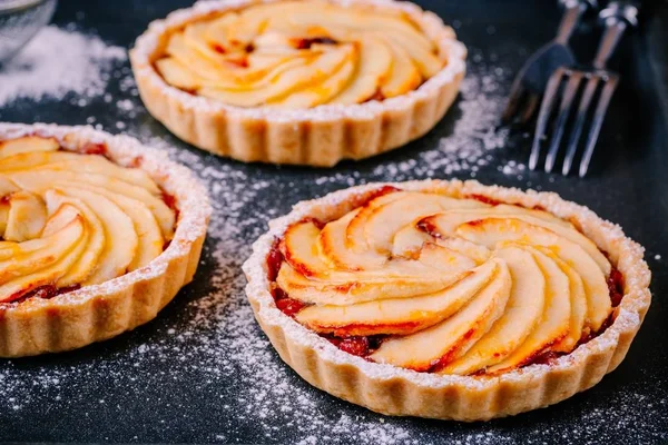 Tartes aux pommes traditionnelles — Photo