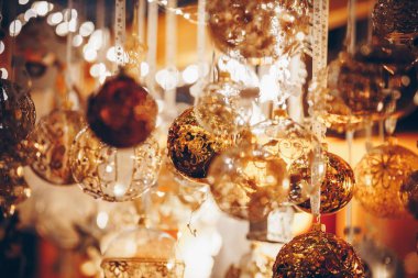 Noel süslemeleri Trentino Alto Adige, İtalya Noel pazarında