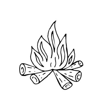 El çizimi vektör illüstrasyonu, arkaplansız element,