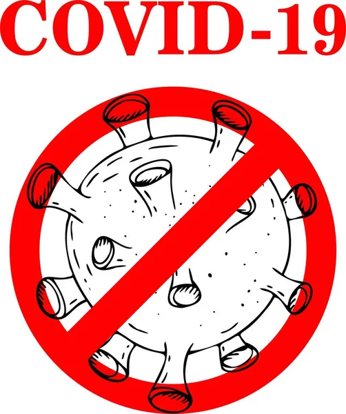 Vector Illustration Global Distribution Concept Stopping Spread Coronavirus Covid — Stock Vector