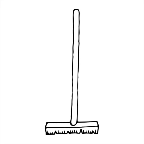 Vector Απομονωμένο Στοιχείο Στυλ Doodle Για Τον Καθαρισμό Σφουγγαρίστρα Καθαρό — Διανυσματικό Αρχείο
