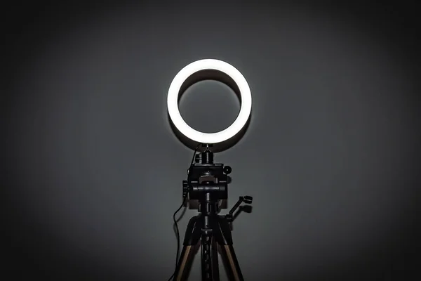 LED ring lamp with adjustable brightness for a studio camera, photo phone, video lamp with tripods