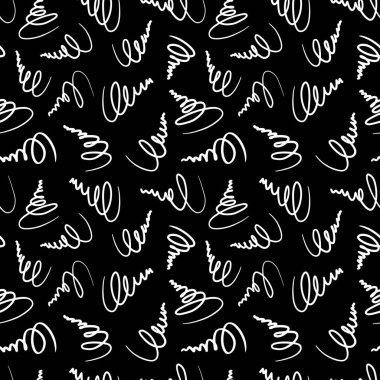 yazma ögeleri pürüzsüz desen. vektör illüstrasyonu