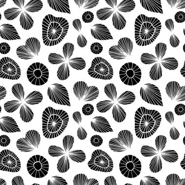 Kusursuz desen. Çiçeksel soyut .vektör çizimi. el çizimi