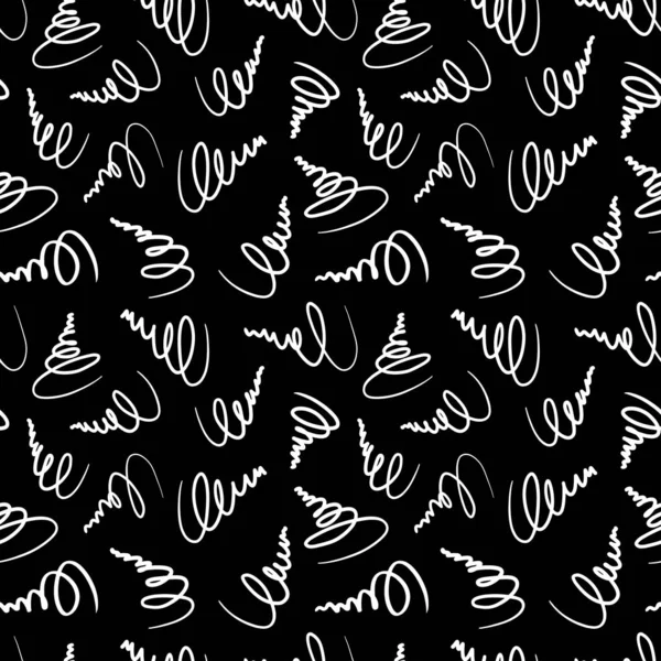 Éléments Écriture Motif Sans Couture Vector Illustration — Image vectorielle