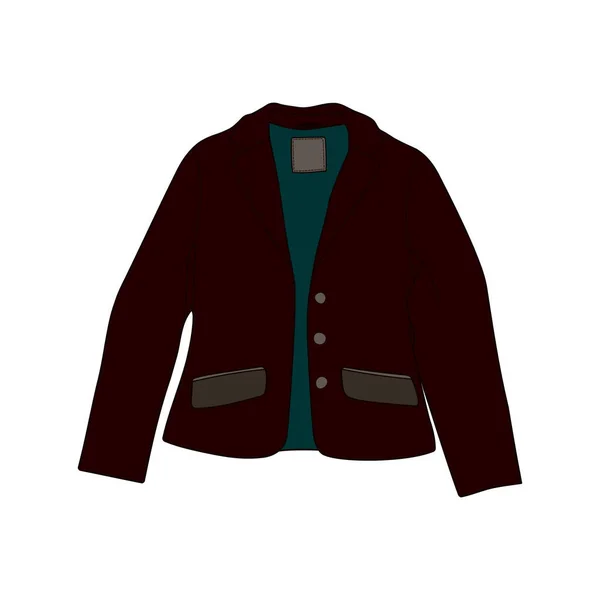 Beyaz arka plan üzerinde izole ceket