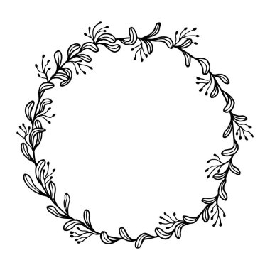 Beyaz arkaplanda ayrık dallar ve yapraklar