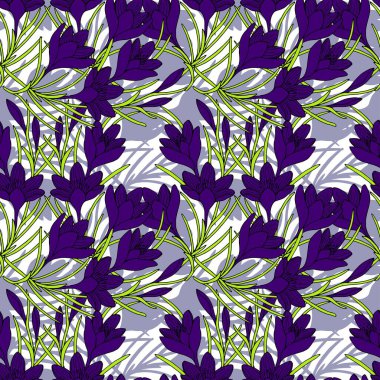 Çiçeklerle renksiz desen