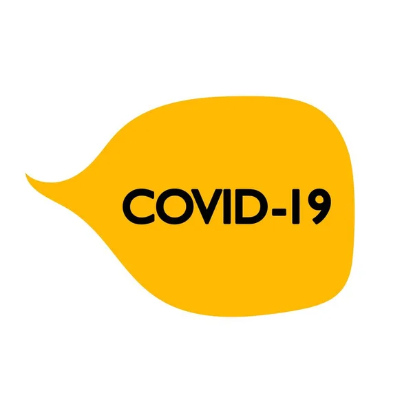 Affiche Coronavirus Concept Covid19 — Image vectorielle