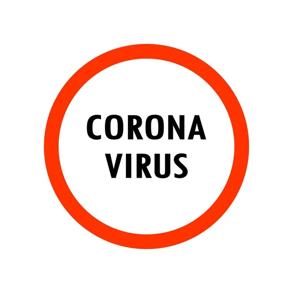 Manifesto Coronavirus Covid19 Concept — Vettoriale Stock