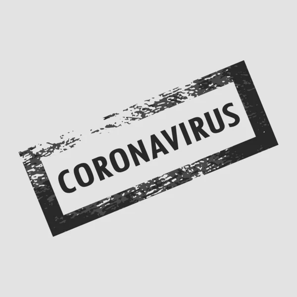 Cartel Del Coronavirus Concepto Covid19 — Archivo Imágenes Vectoriales