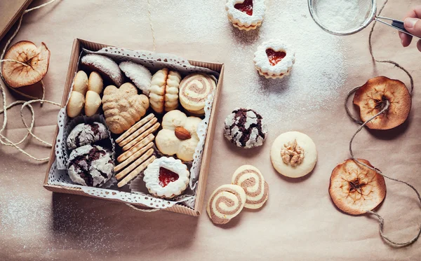 Ev yapımı lezzetli kurabiyeler — Stok fotoğraf