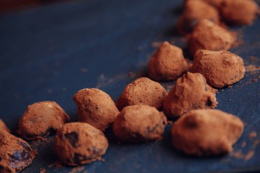 lezzetli çikolata truffles