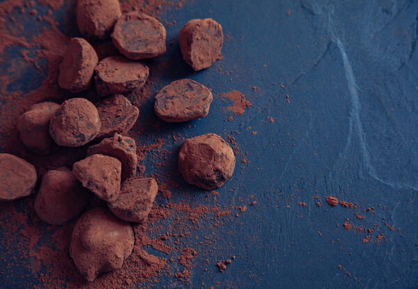 вкусные шоколадные трюфели
