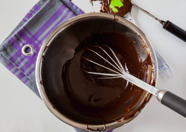 Tempering Delicious Chocolate clipart